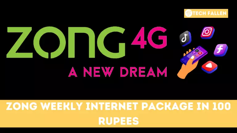 Zong Weekly Internet Package in 100 Rupees