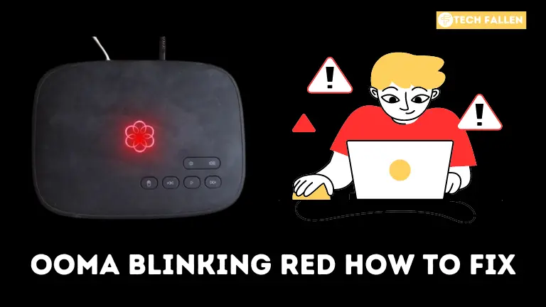 Ooma Blinking Red