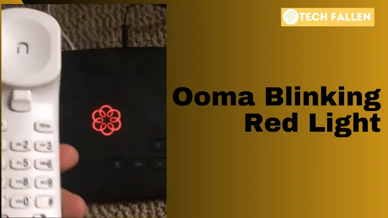 Ooma Blinking Red Light